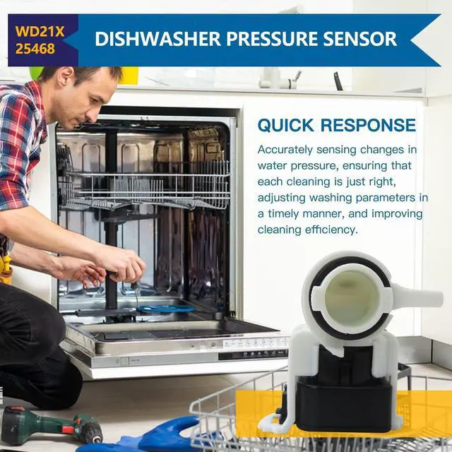 Alt view image 7 of 7 - Dishwasher Pressure Sensor Replacement WD21X25468 AP6976524 Fit for GE Dishwasher GDT670SFV1DS GDT650SYV1FS GDT670SYV1FS GDT670SGV1BB GDF650SYV1FS