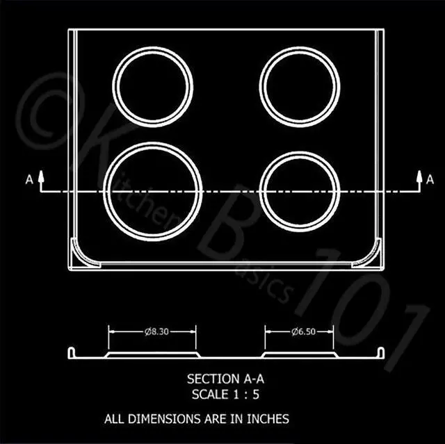 Alt view image 6 of 7 - Made in the USA W10288051 Porcelain 1 Large 8 93169205b, 3 Small 6 93169204b Replacement for Whirlpool Electrolux Frigidaire