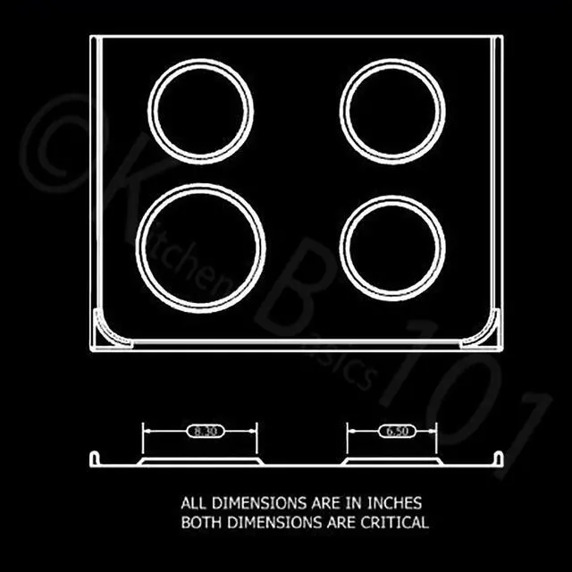 Alt view image 7 of 7 - Made in the USA W10288051 Porcelain 1 Large 8 93169205b, 3 Small 6 93169204b Replacement for Whirlpool Electrolux Frigidaire