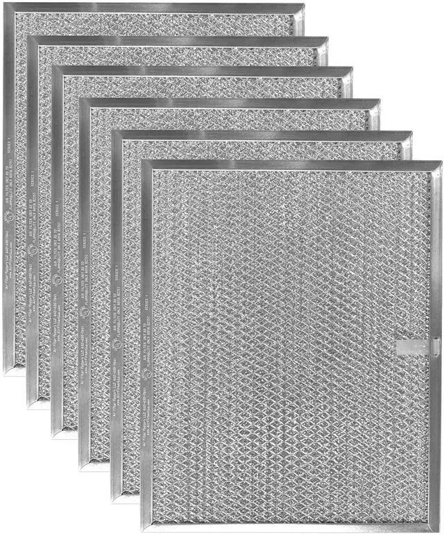 Main image of Grease Filter S97007894, 97007894 Replacement For Broan Range Hood Aluminum Mesh Grease Vent Hood Filter 6-Pack