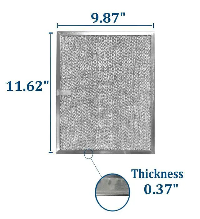 Alt view image 3 of 6 - Grease Filter S97007894, 97007894 Replacement For Broan Range Hood Aluminum Mesh Grease Vent Hood Filter 6-Pack