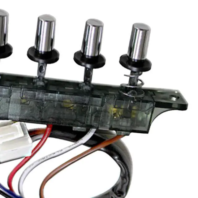 Alt view image 5 of 7 - Range Hood Keyboard Switch - Universal Piano Type 5 Button Control Board