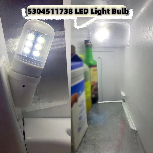Alt view image 6 of 6 - 5304511738 Refrigerator Bulb LED Replacement Part e335197 for frigidaire, Replace kel 3418l d34l e335197 Refrigerator Bulb 3.5w -White Light