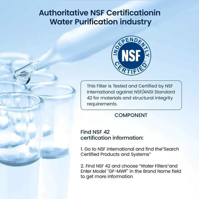 Alt view image 6 of 6 - MWF Refrigerator Water Filter Compatible with GE, 2-Pack | Compatible with SmartWater MWFP, MWFA, GWF, HDX FMG-1, WFC1201, RWF1060, 197D6321P006, Kenmore 9991