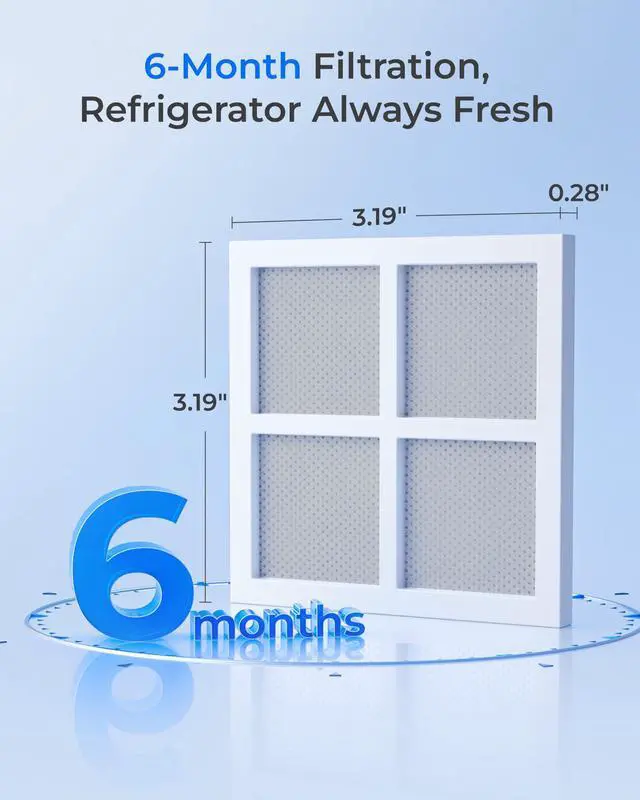 Alt view image 6 of 7 - Refrigerator Air Filter, Replacement for LG® LT120F®, 3 Pack | Replacement for LG® LT1000P®/PC/PCS, LFXS26973S, LMXS28626S, LMWS27626S, LFXS28596S, ADQ74793501, ADQ74793502 and LT120F®