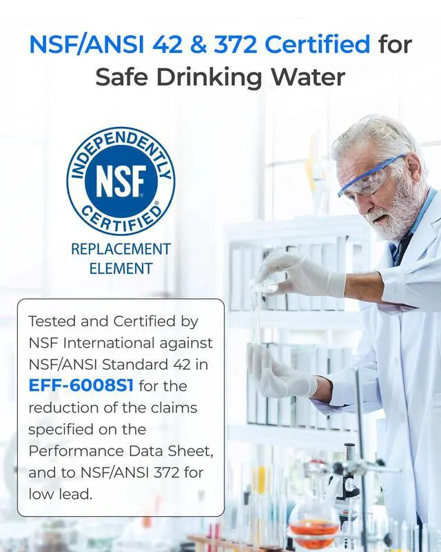 Alt view image 3 of 7 - EDR3RXD1 Replacement for Everydrop® Filter 3, 4396841, 4396710, Kenmore® 46-9083, 46-9030, WD-F08 Refrigerator Water Filter, 3 Filters