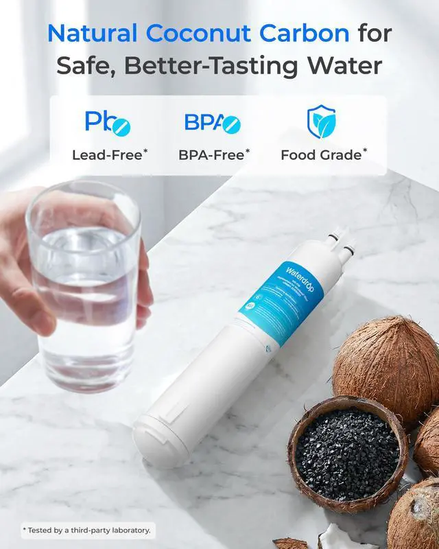Alt view image 5 of 7 - EDR3RXD1 Replacement for Everydrop® Filter 3, 4396841, 4396710, Kenmore® 46-9083, 46-9030, WD-F08 Refrigerator Water Filter, 3 Filters