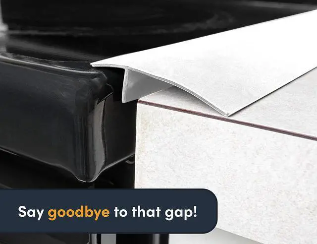 Alt view image 5 of 7 - Lindas Essentials Silicone Stove Gap Covers (2 Pack), Heat Resistant Oven Gap Filler Seals Gaps Between Stovetop and Counter, Easy to Clean Stove Gap Guard (30 Inches, White)