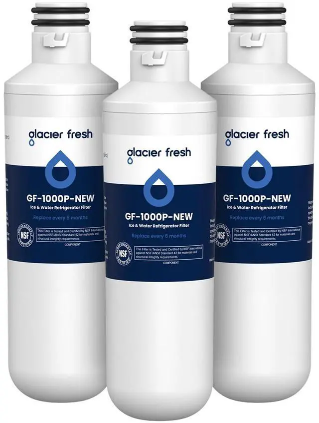 Main image of Water Filter LT1000PC Replacement for LG Refrigerator, 3 Pack | Compatible with LG LT1000P/PC/PCS, LT1000PC, LT-1000PC, MDJ64844601, ADQ747935 ADQ74793504 Water Filter