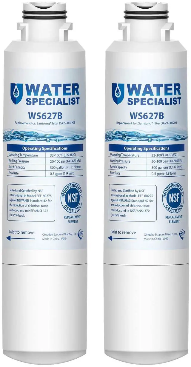 Main image of Refrigerator Water Filter Replacement for Samsung®, 2 Pack | Replacement for Samsung® DA29-00020B, HAF-CIN, HAF-CIN/EXP, HDX FMS-2, RS25J500DSR, RF28HMEDBSR, RF4287HARS, RF28HFEDBSR