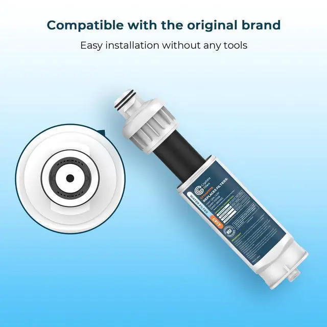 Alt view image 3 of 6 - Replacement for Samsung Water Filter DA97-17376B 4 Pack | NSF 42 Compatible with Samsung HAF-QIN, HAF-QIN/EXP, DA97-08006C, RF23M8070SG, RF23M8070SR, RF23M8090SG, RF23M8570SR