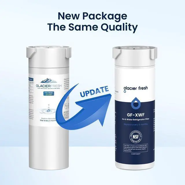 Alt view image 3 of 6 - XWF Replacement for GE XWF Refrigerator Water Filter 4 Pack