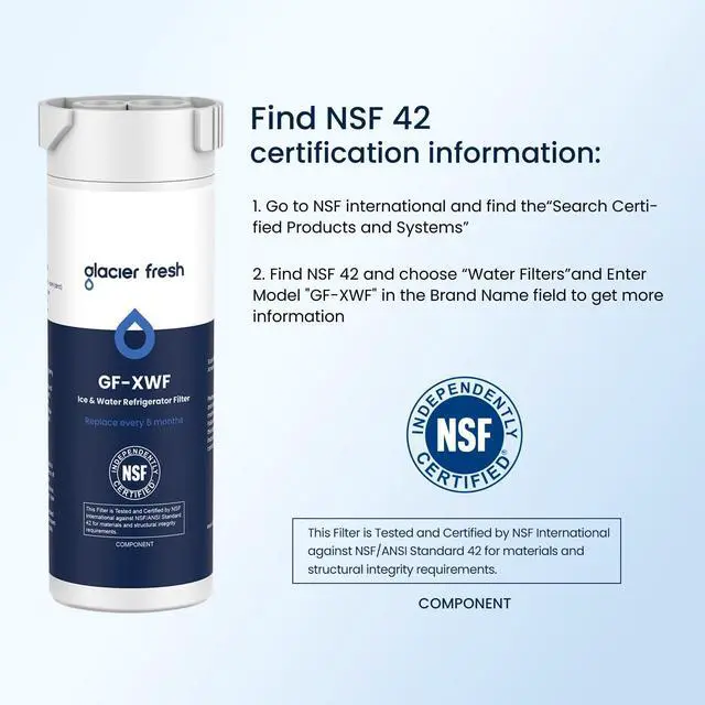 Alt view image 6 of 6 - XWF Replacement for GE XWF Refrigerator Water Filter 4 Pack