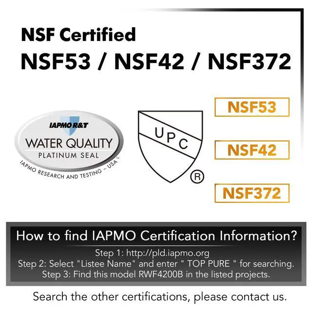 Alt view image 3 of 6 - PLUS NSF53 DA97-17376B Replacement for HAF-QIN/EXP, HAF-QIN, DA97-08006C, RF23M8070SG, RF23M8070SR, RF23M8090SG, RF23M8090SR, AQF-DA97-17376B Refrigerator Water Filter, 2PACK