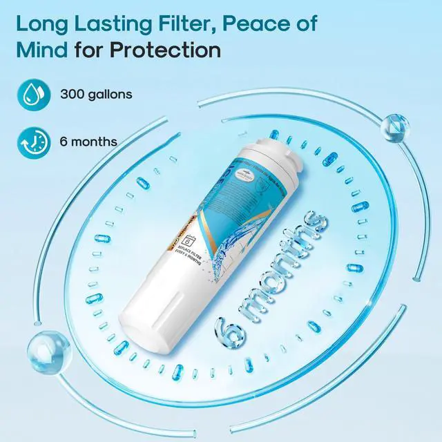 Alt view image 7 of 7 - Alkaline UKF8001 Refrigerator Water Filter Replacement for Whirlpool EDR4RXD1, EveryDrop Filter 4, Maytag UKF8001, 4396395, UKF8001P, UKF8001AXX, RFC0900A, UKF8001AXX-200, Enhances PH, 3 Pack