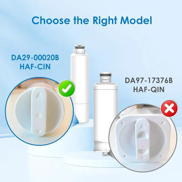 Alt view image 2 of 7 - WD-F27 Replacement for Samsung® HAF-CIN/EXP Water Filter, 4 Pack | Compatible with DA29-00020B, HAF-CIN, RF28HMEDBSR, RF263BEAESR, RS25J500DSR, HDX FMS-2, DA97-08006A-1, Refrigerator Filter