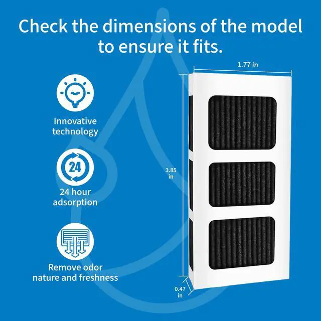 Alt view image 4 of 7 - FPPWFU01 & PAULTRA2 Water & Air Filter replacement 2+2 Combo | Compatible with Frigidaire FPPWFU01 Water Filter, EPPWFU01 PureAdvantage PurePour PWF-1 and PureAir Ultra II Air Filter
