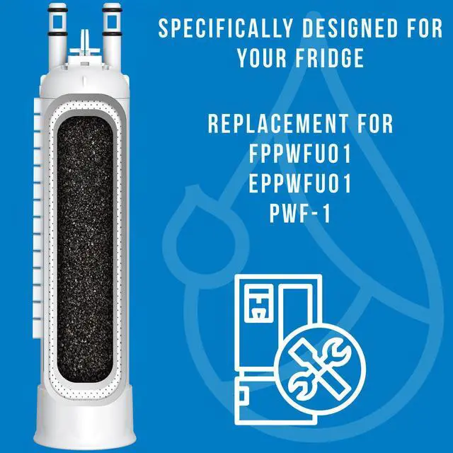 Alt view image 6 of 7 - FPPWFU01 & PAULTRA2 Water & Air Filter replacement 2+2 Combo | Compatible with Frigidaire FPPWFU01 Water Filter, EPPWFU01 PureAdvantage PurePour PWF-1 and PureAir Ultra II Air Filter