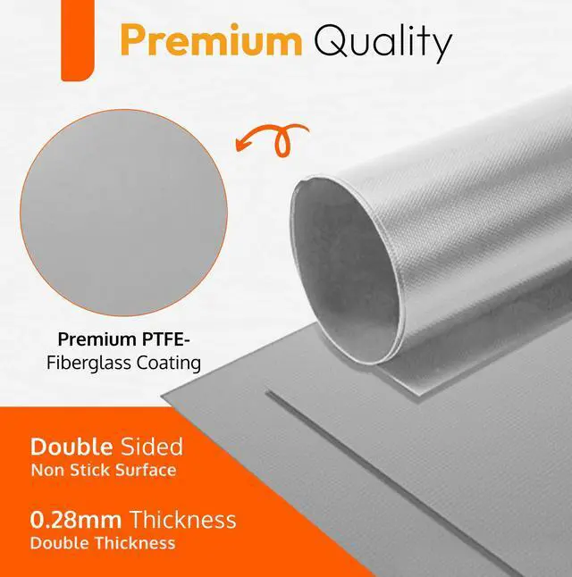 Alt view image 6 of 7 - Silver Teflon Liner Roll for Ovens, Stovetops & Grills 75x17, Custom Fit | Versatile Non-Stick Teflon Mat, Use As Oven Liner, Grill Mat, Stovetop Cover, Baking Sheet & More