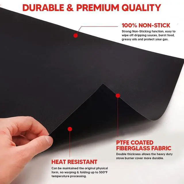 Alt view image 6 of 7 - Teflon Liner Roll for Ovens, Stovetops & Grills, 75x17- Cut to Size & Shape | Versatile Non-Stick Teflon Mat, Use As Oven Liner, Grill Mat, Stovetop Cover, Baking Sheet & More