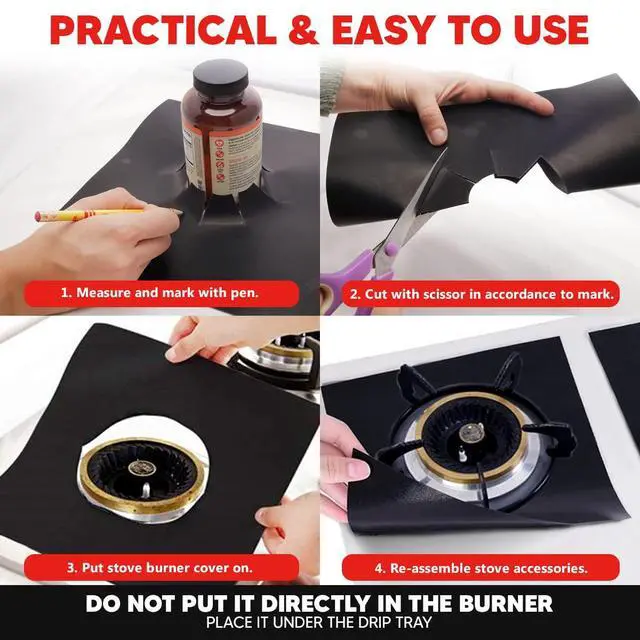 Alt view image 4 of 7 - Teflon Liner Roll for Ovens, Stovetops & Grills, 75x17- Cut to Size & Shape | Versatile Non-Stick Teflon Mat, Use As Oven Liner, Grill Mat, Stovetop Cover, Baking Sheet & More