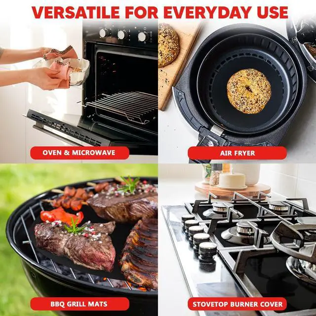Alt view image 5 of 7 - Teflon Liner Roll for Ovens, Stovetops & Grills, 75x17- Cut to Size & Shape | Versatile Non-Stick Teflon Mat, Use As Oven Liner, Grill Mat, Stovetop Cover, Baking Sheet & More
