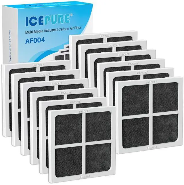 Main image of AF004 Replacement for LG LT120F Refrigerator Air Filter, 12PACK | Compatible with Kenmore Elite 469918, 9918, 46-9918, ADQ73214402, ADQ73214403, ADQ73214404, ADQ73334008