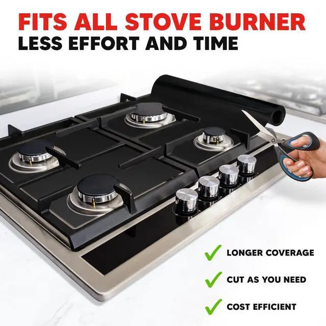 Alt view image 7 of 7 - Teflon Liner Roll for Ovens, Stovetops & Grills, 75x17- Cut to Size & Shape | Versatile Non-Stick Teflon Mat, Use As Oven Liner, Grill Mat, Stovetop Cover, Baking Sheet & More