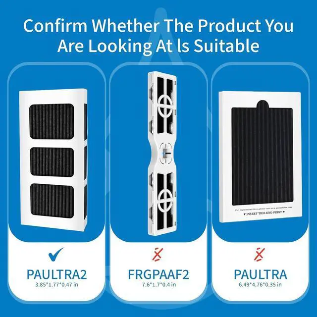 Alt view image 2 of 7 - FPPWFU01 & PAULTRA2 Water & Air Filter replacement Combo (3+3 Pack) | Compatible with Frigidaire FPPWFU01, PurePour PWF-1, EPPWF01 and PureAir Ultra II PAULTRA2 Water & Air Filter