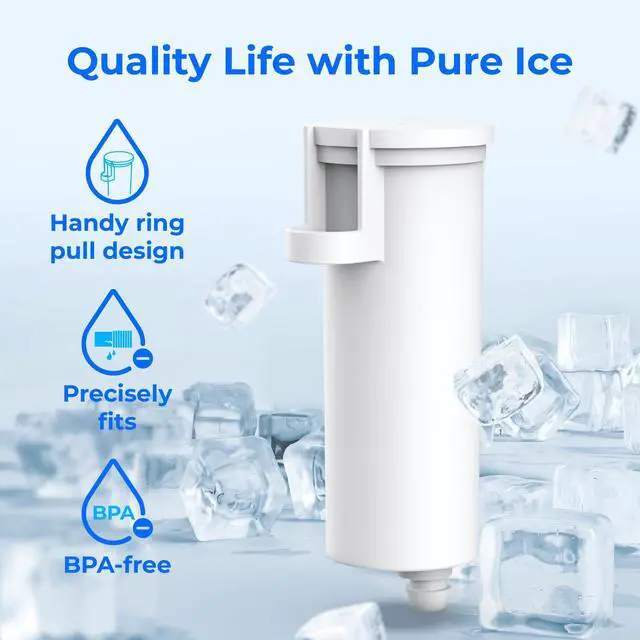 Alt view image 2 of 7 - C33 Ice Maker Filter, Compatible with GE® Opal Ice Maker, 4 Pack | Replacement for GE® Profile Opal Nugget Ice Maker Filter, P4INKFILTR, with Ring Pull, NSF 42&372 Certified, 4 Pack