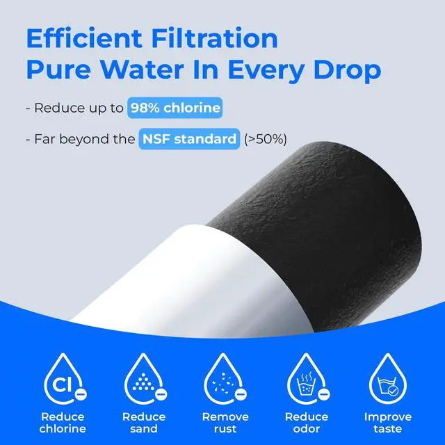 Alt view image 3 of 7 - C33 Ice Maker Filter, Compatible with GE® Opal Ice Maker, 4 Pack | Replacement for GE® Profile Opal Nugget Ice Maker Filter, P4INKFILTR, with Ring Pull, NSF 42&372 Certified, 4 Pack