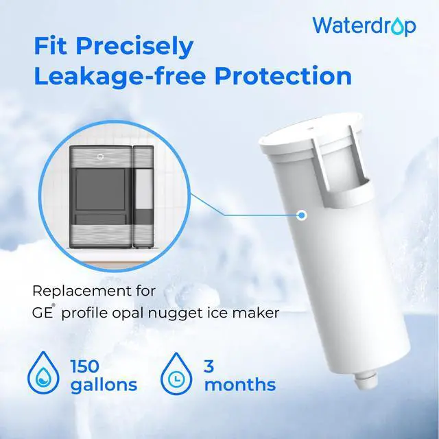 Alt view image 6 of 7 - C33 Ice Maker Filter, Compatible with GE® Opal Ice Maker, 4 Pack | Replacement for GE® Profile Opal Nugget Ice Maker Filter, P4INKFILTR, with Ring Pull, NSF 42&372 Certified, 4 Pack