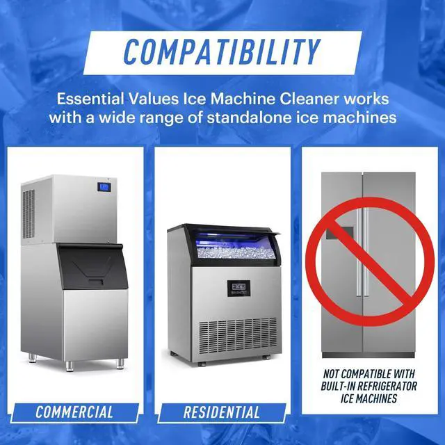 Alt view image 6 of 7 - Ice Machine Cleaner and Descaler, 2 Pack x 16 fl oz, Nickel Safe Descaler, Ice Maker Cleaner Compatible with All Major Brands (Scotsman, KitchenAid), Made in the USA