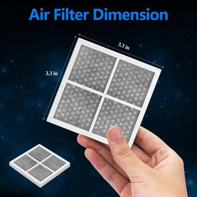 Alt view image 5 of 6 - 3 Pack LT120F Refrigerator Air Filter Replacement for LG Kenmore 9918 | Compatible with LG LT120F Kenmore Elite 46-9918 469918 9918 Replaces ADQ73214402 ADQ73214403 ADQ73214404