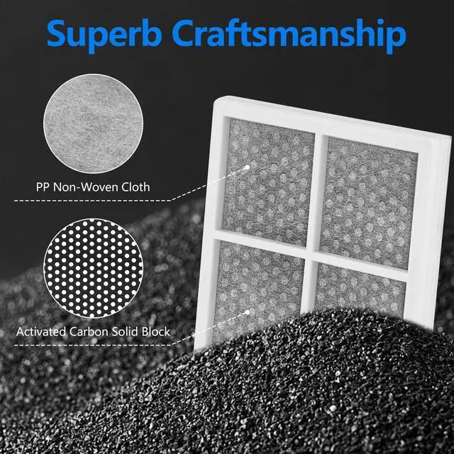 Alt view image 4 of 6 - 3 Pack LT120F Refrigerator Air Filter Replacement for LG Kenmore 9918 | Compatible with LG LT120F Kenmore Elite 46-9918 469918 9918 Replaces ADQ73214402 ADQ73214403 ADQ73214404