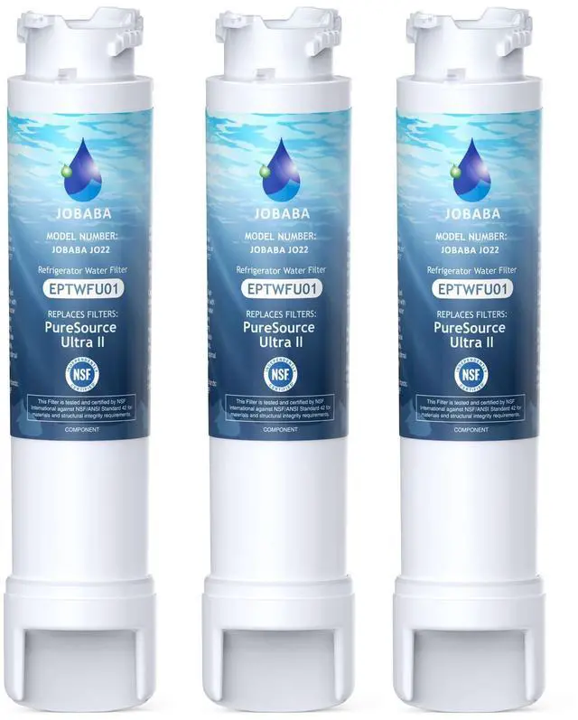 Main image of Replacement for Frigidaire EPTWFU01 Water Filter, 3 Pack | Compatible with EPTWFU01, Pure Source Ultra II, Pure Source Ultra 2, EWF02