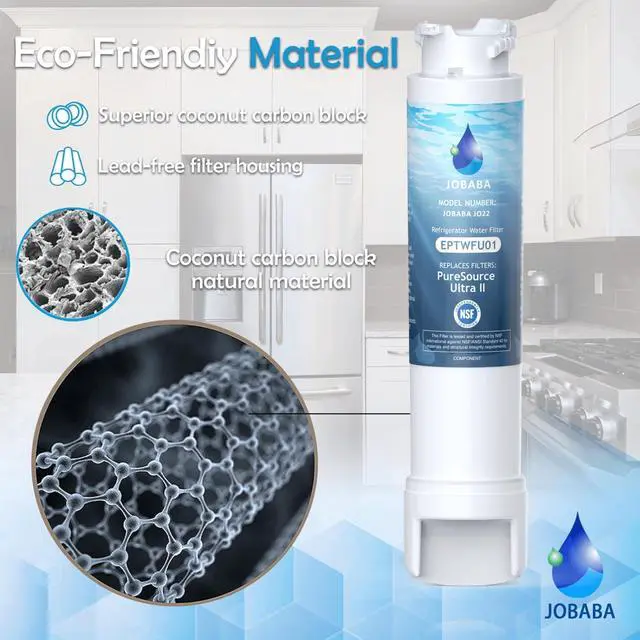 Alt view image 4 of 7 - Replacement for Frigidaire EPTWFU01 Water Filter, 3 Pack | Compatible with EPTWFU01, Pure Source Ultra II, Pure Source Ultra 2, EWF02