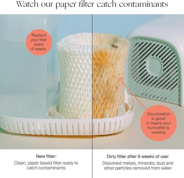 Alt view image 3 of 4 - Original Bedside Humidifier Filter, 3-Pack, 6-Week Replacement