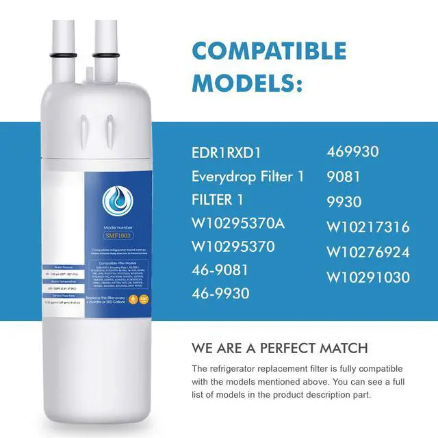 Alt view image 3 of 7 - Replacement for EDR1RXD1, W10295370A, WHR1RXD1, 3 Pack | Compatible with Kenmore 46-9081, 9081, 46-9930, 9930, P4RFWB, P8RFWB2L, W10276924, W10291030