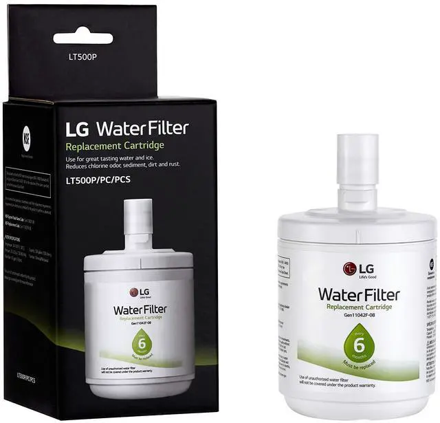 Main image of LT500P - 6 Month / 500 Gallon Capacity Replacement Refrigerator Water Filter (NSF42 ADQ72910911, White