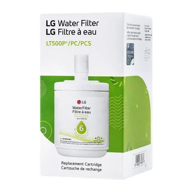 Alt view image 5 of 7 - LT500P - 6 Month / 500 Gallon Capacity Replacement Refrigerator Water Filter (NSF42 ADQ72910911, White