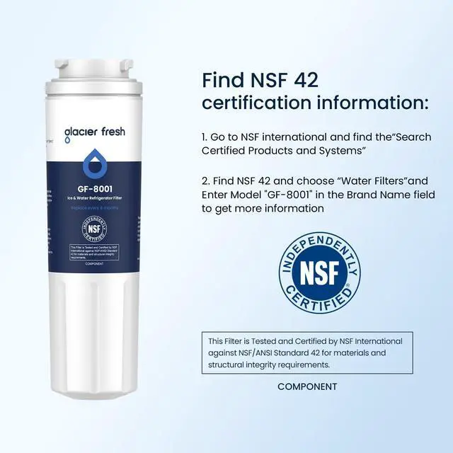 Alt view image 3 of 6 - UKF8001 Whirlpool Refrigerator Water Filter 4, 4 Pack
