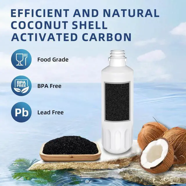 Alt view image 4 of 6 - LT1000P ADQ747935 Water Filter 6-Month Replacement for LG LT1000P/PC/PCS ThinQ Water Filter AGF80300704,LMXS28626S,LFXS26973S,LRFLC2706S,LRMXS2806S,LRFS28XBS,LFXC22526S,4 Combo Set