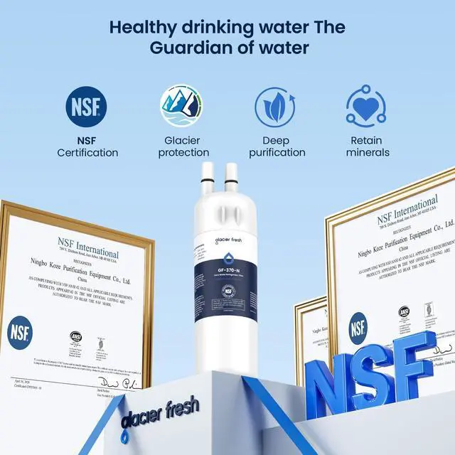 Alt view image 3 of 7 - EDR1RXD1 Water Filter Compatible with W10295370A, 3+3 Packs | Filter 1,EDR1RXD1, WHR1RXD1, KAD1RXD1,W10295370 Refrigerator Water Filter & w10311524 Air Filter