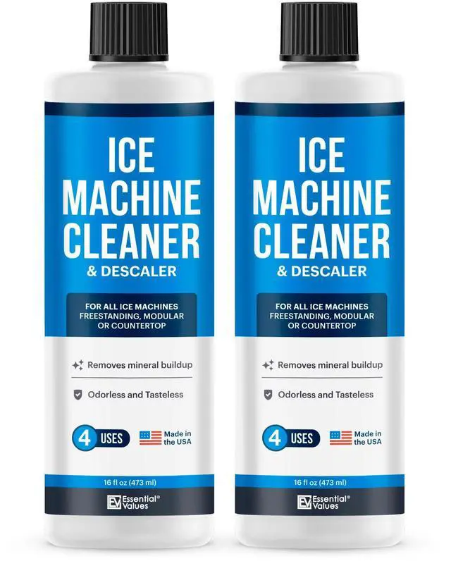 Main image of Ice Machine Cleaner and Descaler, 2 Pack x 16 fl oz, Nickel Safe Descaler, Ice Maker Cleaner Compatible with All Major Brands (Scotsman, KitchenAid), Made in the USA