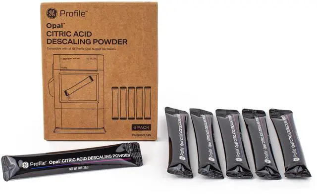 Main image of GE Opal Descaling Powder, Removes mineral deposits and scale build-up, Enhanced Ice Performance, 6 Pack Kit