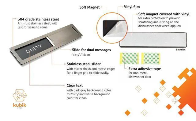 Alt view image 3 of 7 - Clean Dirty Magnet for Dishwasher Sign, Kitchen Decor Organization Accessories Organizers and Storage
