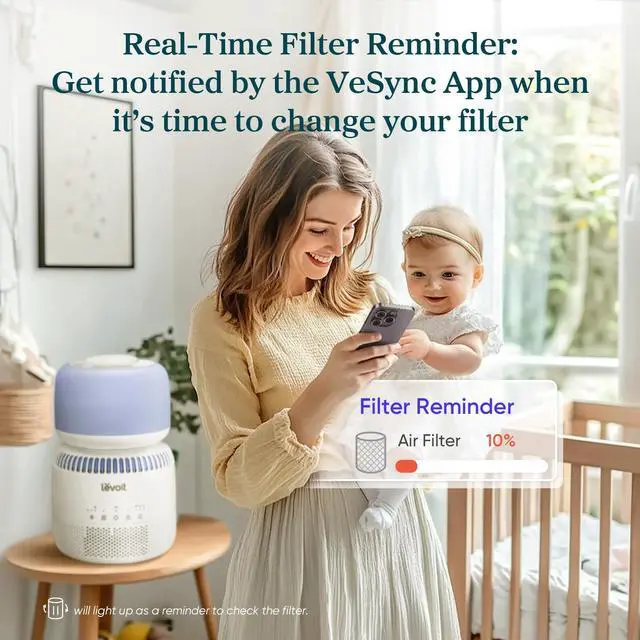 Alt view image 4 of 5 - Replacement Filter for Sprout Evaporative Humidifier, White