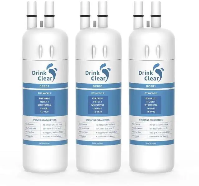 Main image of Replacement for Whirlpool EDR1RXD1, 3 Pack | Replacement for Whirlpool EDR1RXD1, P8RFWB2L, W10295370A, Compatible with Kenmore 9081, 46-9081, 46-9930 Refrigerator Water