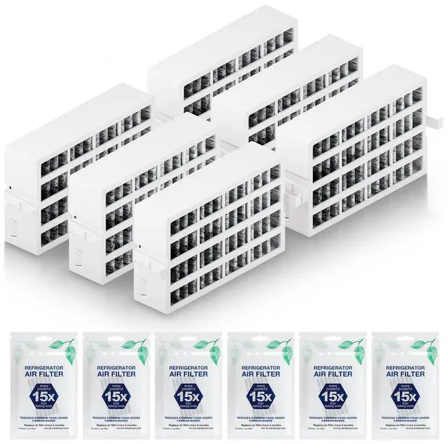Main image of 6 Pack W10311524 AIR1 Refrigerator Air Filter Replacement for Whirlpool | Compatible with Whirlpool Kenmore Refrigerator, Fresh Flow Refrigerator Air Filter